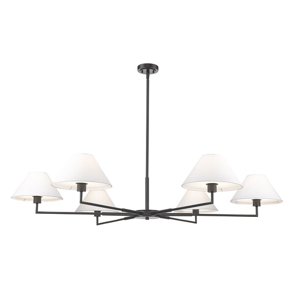 Le Lien¨̮·⑅@‼️ Z-Lite Leila Chandelier, 6-Light, 63 In.W x 10.75 In.H, Matte